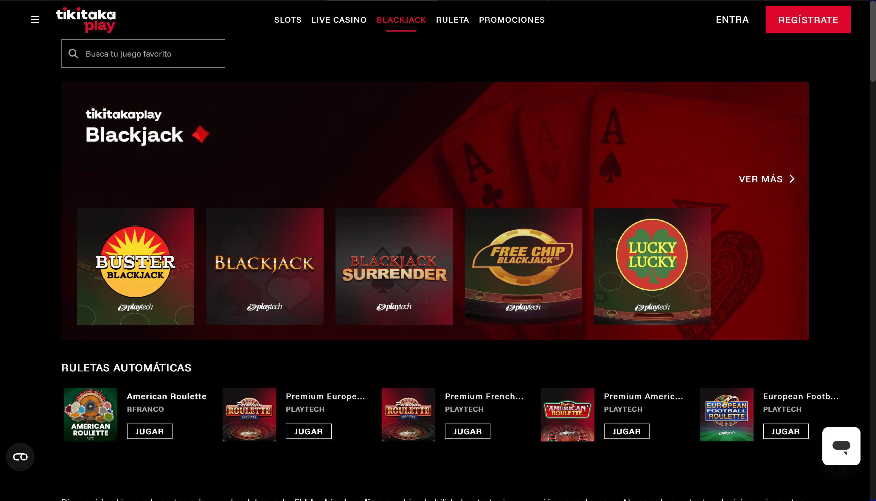 tikitakaplay casino blackjack
